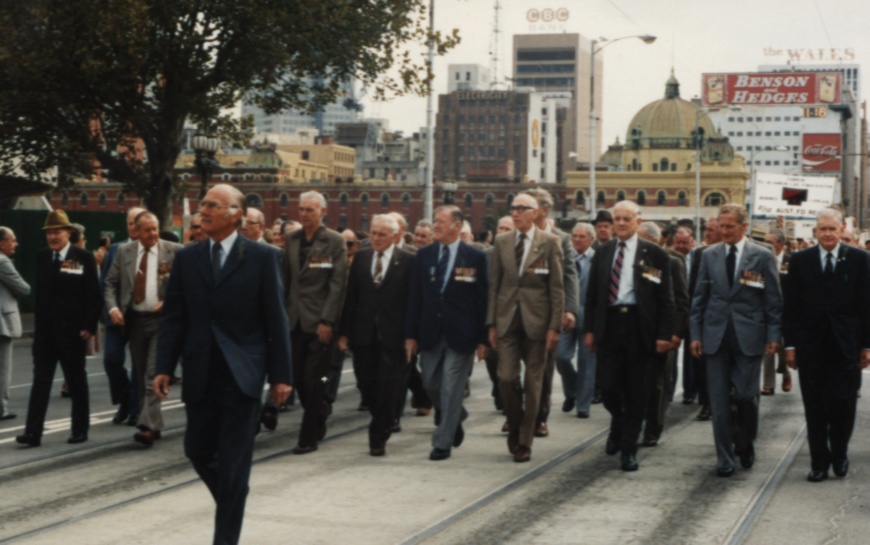 Anzac Day March in Melbourne 1981