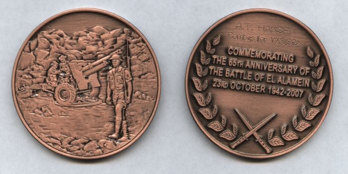 El Alamein Commemorative Medallion