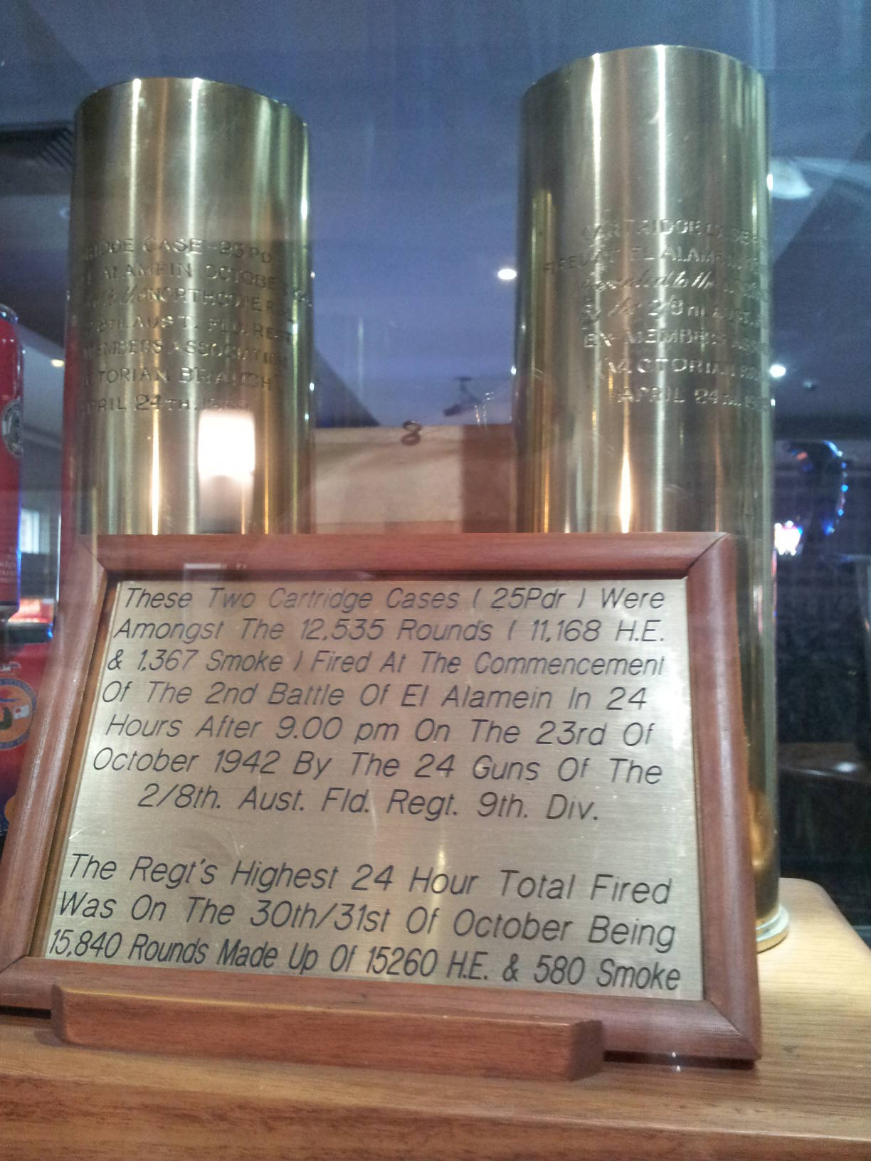 Cartridge cases 25pdr El Alamein