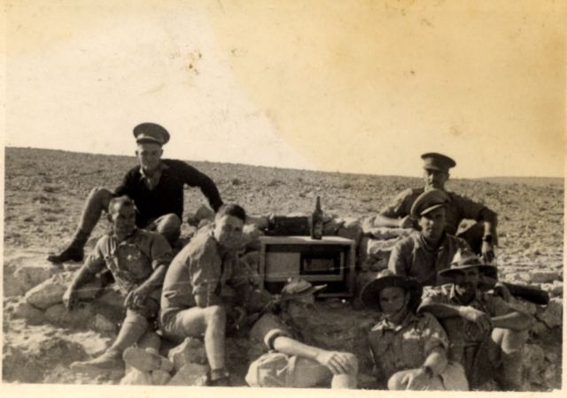 Listening to the BBC in the desert in August 1941