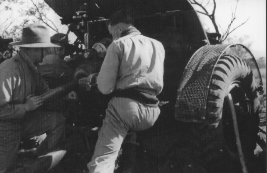 Alf Gurr and Keith Joyce and Max Williams. First shoot at Ellensthorpe