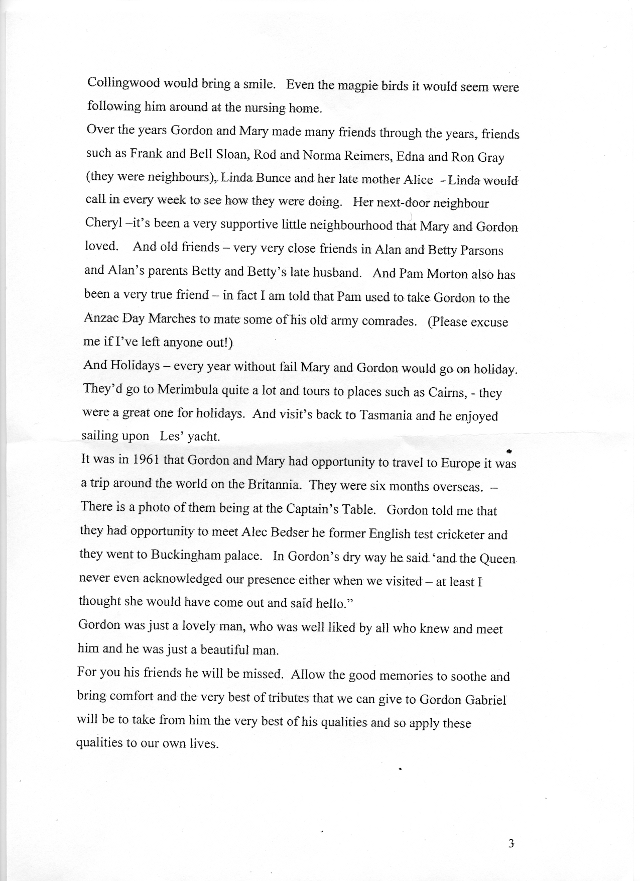 Gordon James Gabriel. Page 3