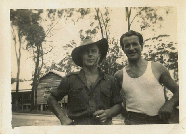 Aubrey Gibson and Tim. Is it Aubrey on the right?