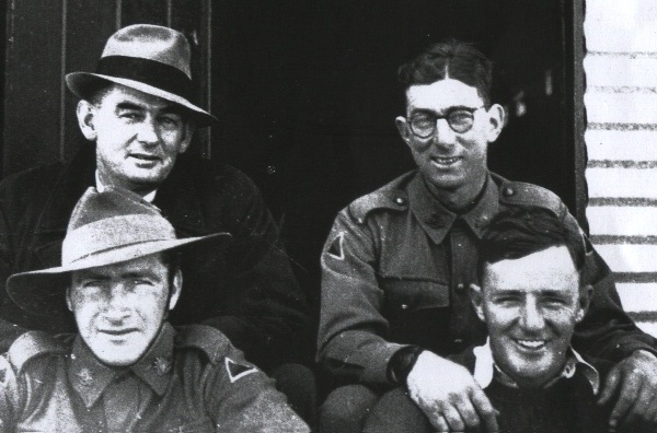 Group of 4 men - in front Keith Watson and Ken Plenderleith