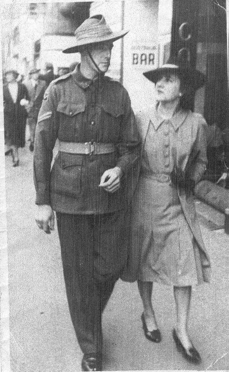 Ken Lang and Marjorie in 1942