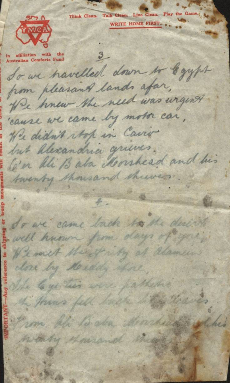 Page of a poem by Jack Quilty