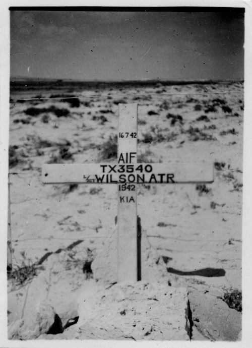 Tom Wilson's grave Al-Alamein